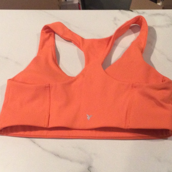 Old Navy Active Powersoft orange bra, medium - Picture 3 of 4